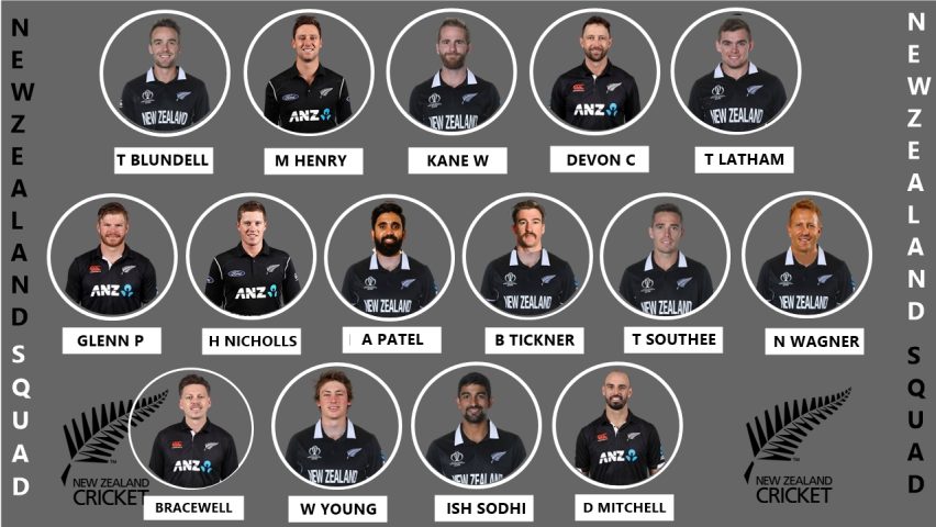 new zeland squad for pakistan