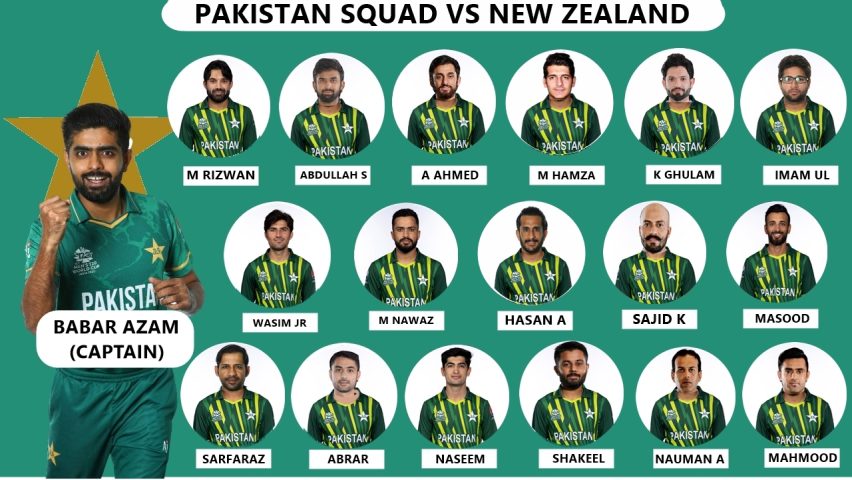 pak squads for new zealand